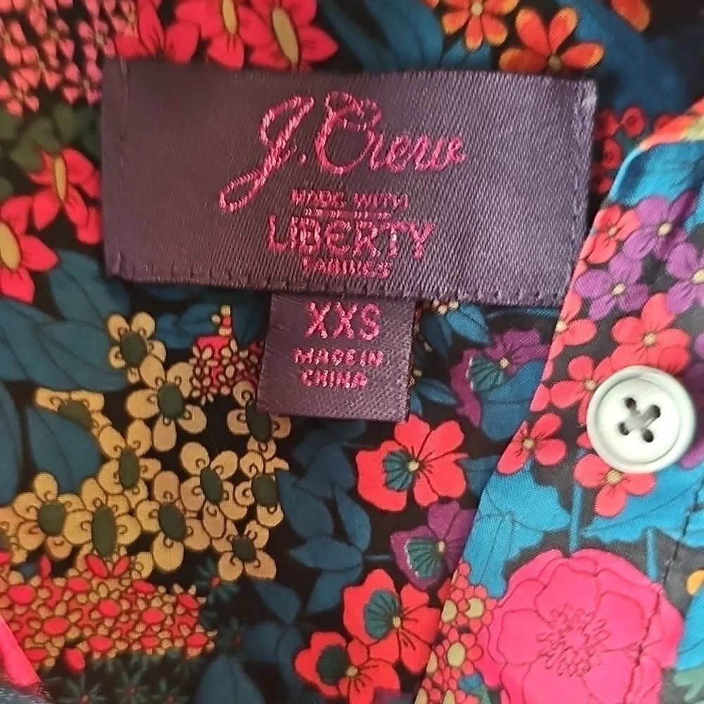 J. Crew Classic-fit boy shirt with ruffle collar in Liberty Fabric Ciara print 4